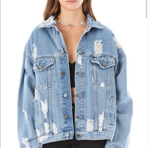 Audrey oversized denim jacket